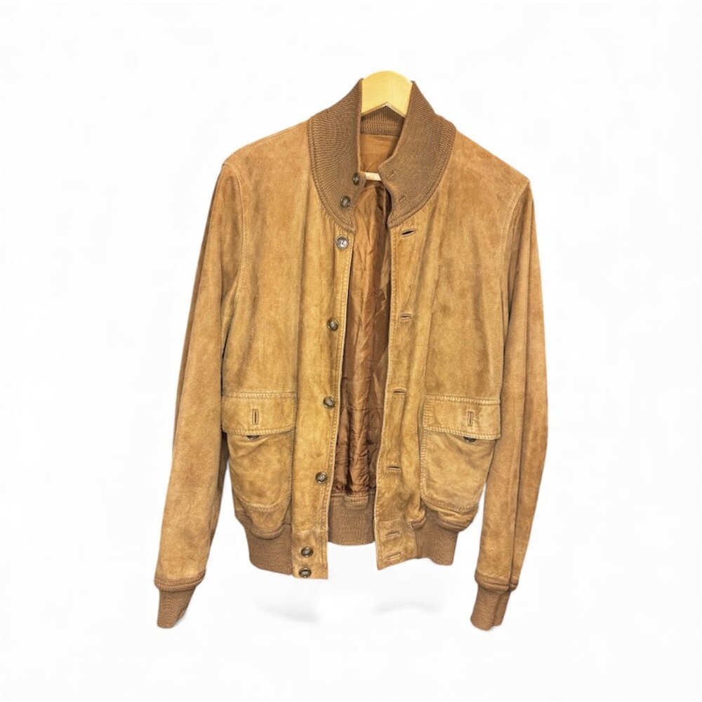 Vintage Esetta Sud SPA Suede Bomber Jacket | Genuine Suede | VGUC
